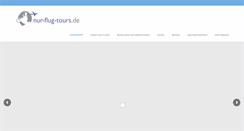 Desktop Screenshot of nur-flug-tours.de