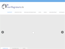 Tablet Screenshot of nur-flug-tours.de